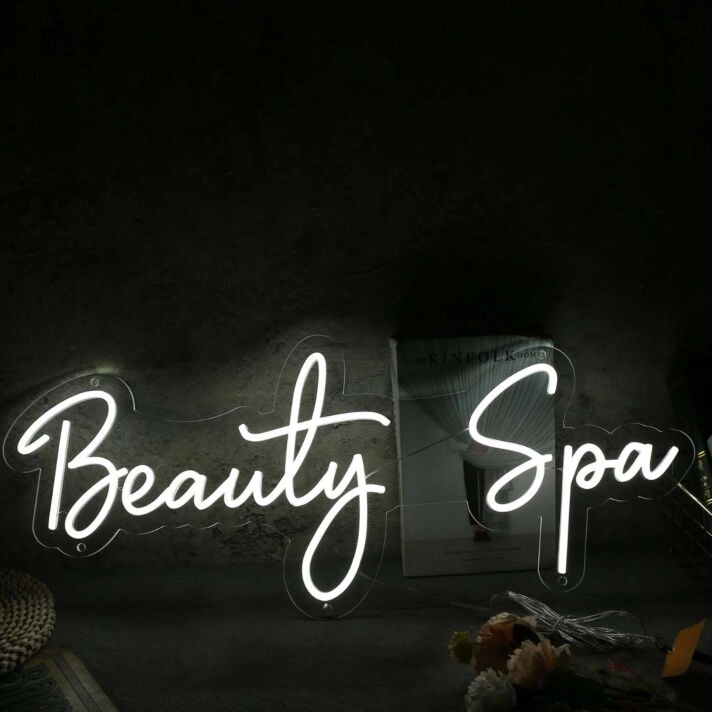 Beauty Spa White Neon Sign