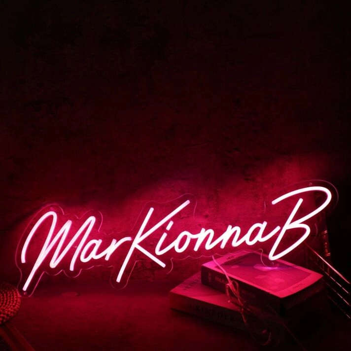 MarkKionnaB Red Neon Sign