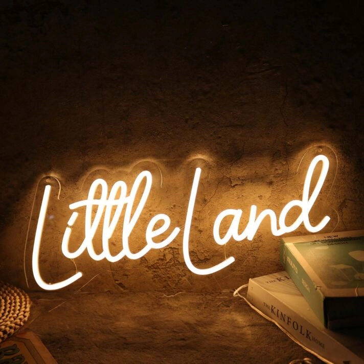 Little Land Yellow Neon Sign