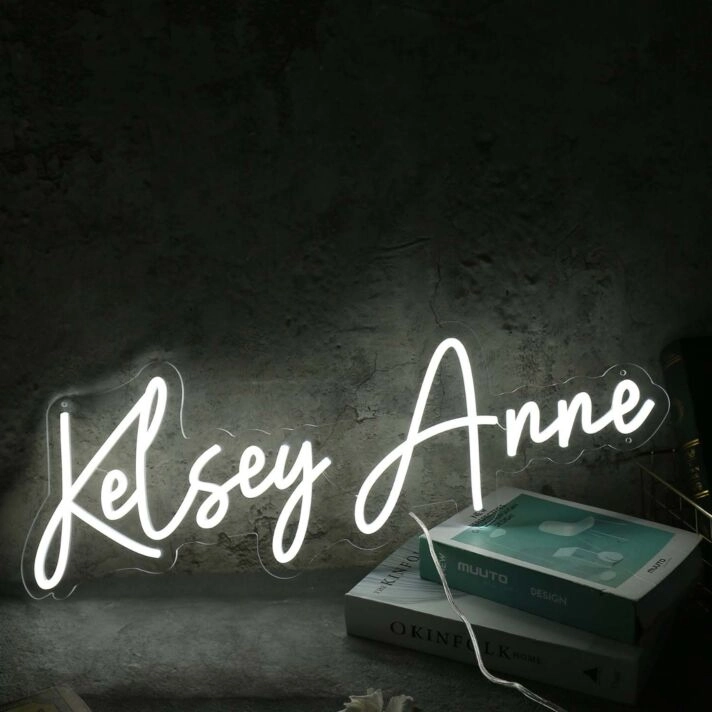 Kelsey Anne White Neon Sign