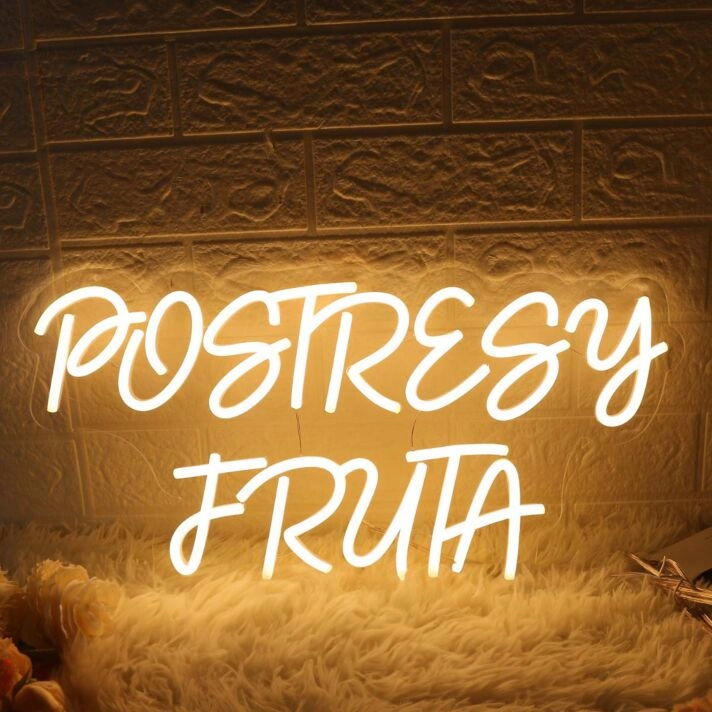 Postresy Fruta Yellow Neon Sign