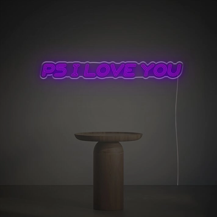 Ps I Love You LED Neon Sign