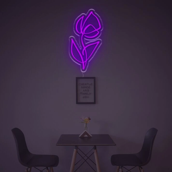Rose Flower For Home LED Neon Sign
