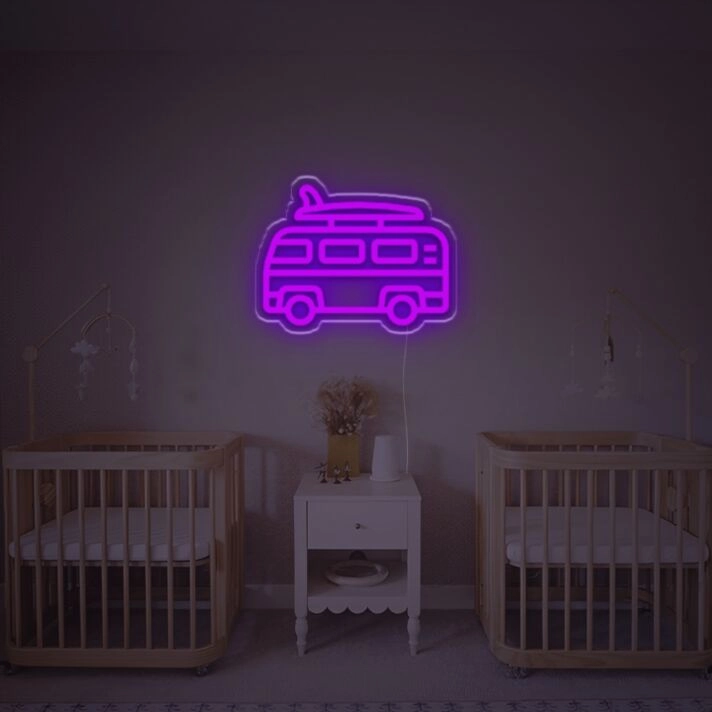 Old School Bus LED Neon Sign