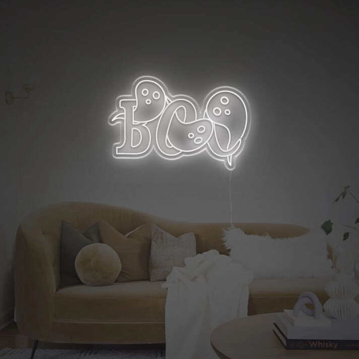 Boo For Halloween LED Neon Sign
