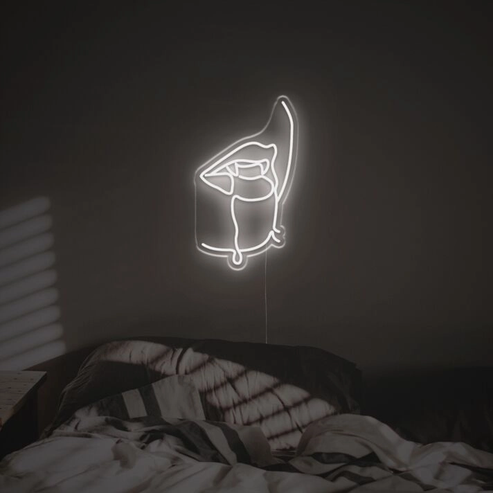 Lady Mouth LED Neon Sign