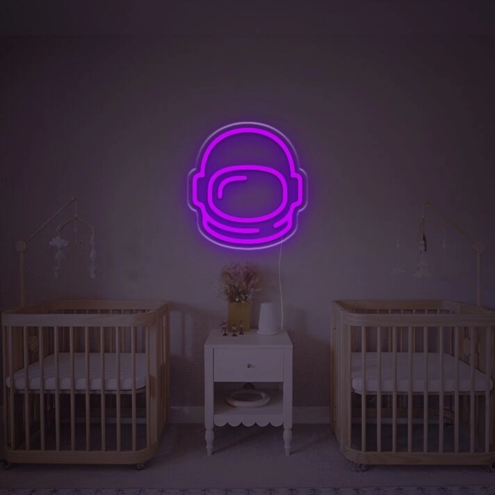 Astronaut Head LED Neon Sign