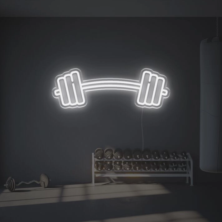 Big Barbell LED Neon Sign