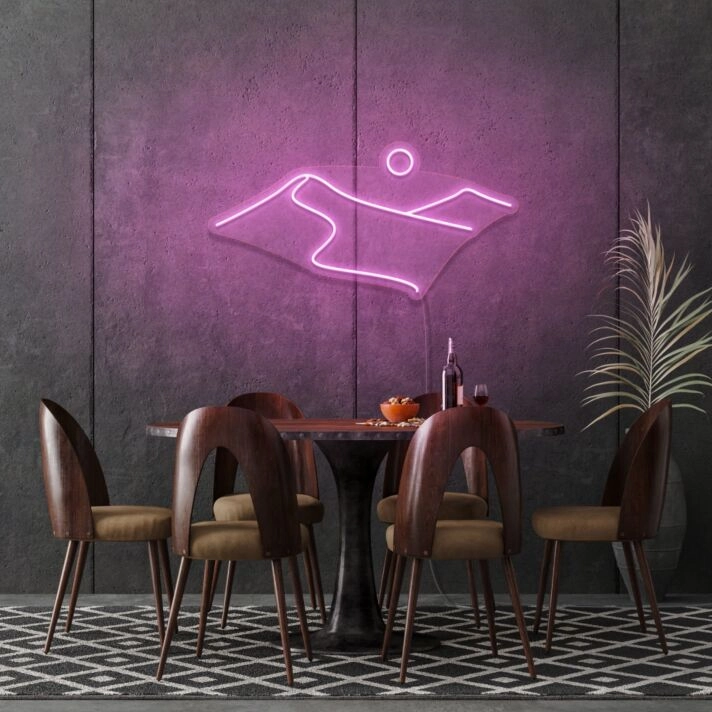 Desert Outline Neon Sign