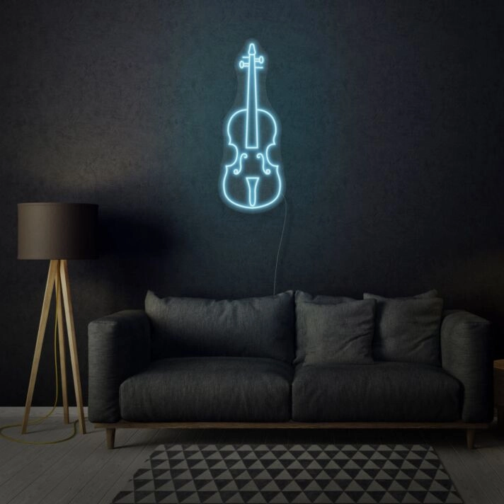 Musician Violin LED Neon Sign