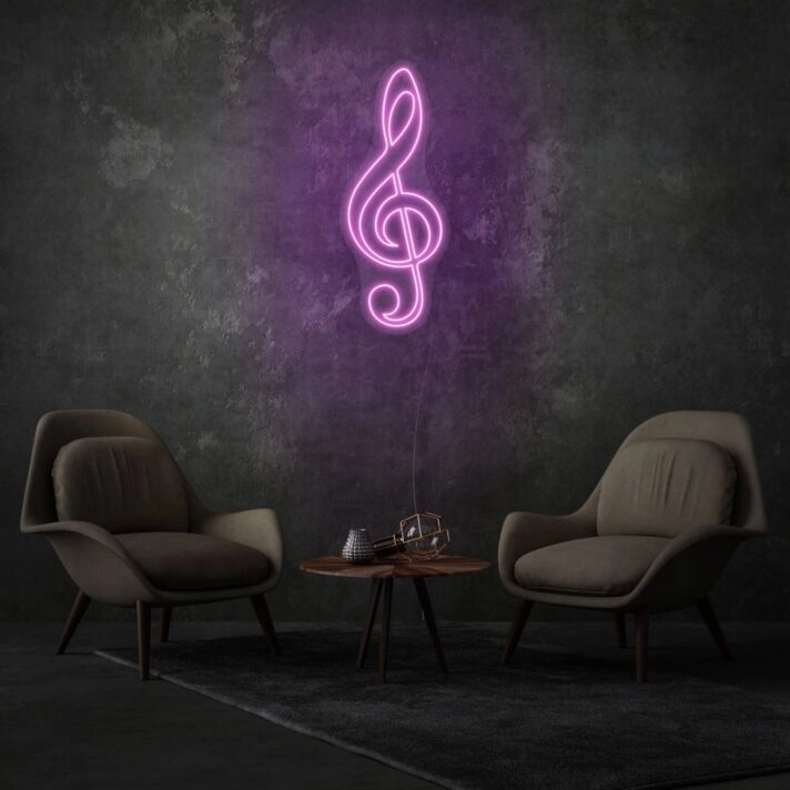 Clef LED Neon Sign
