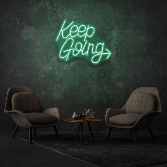 Keep Going LED Neon Lettering