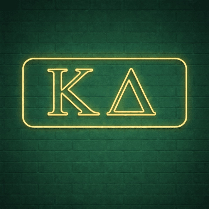 Kappa Delta ΚΔ LED Neon Sign Celebrating Sisterhood and Friendship