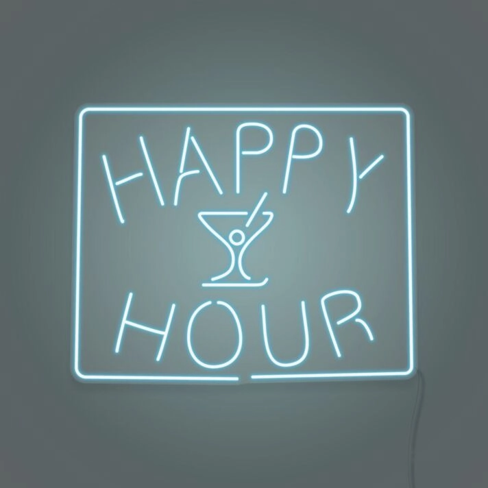 Customize Happy Hour LED Neon Sign