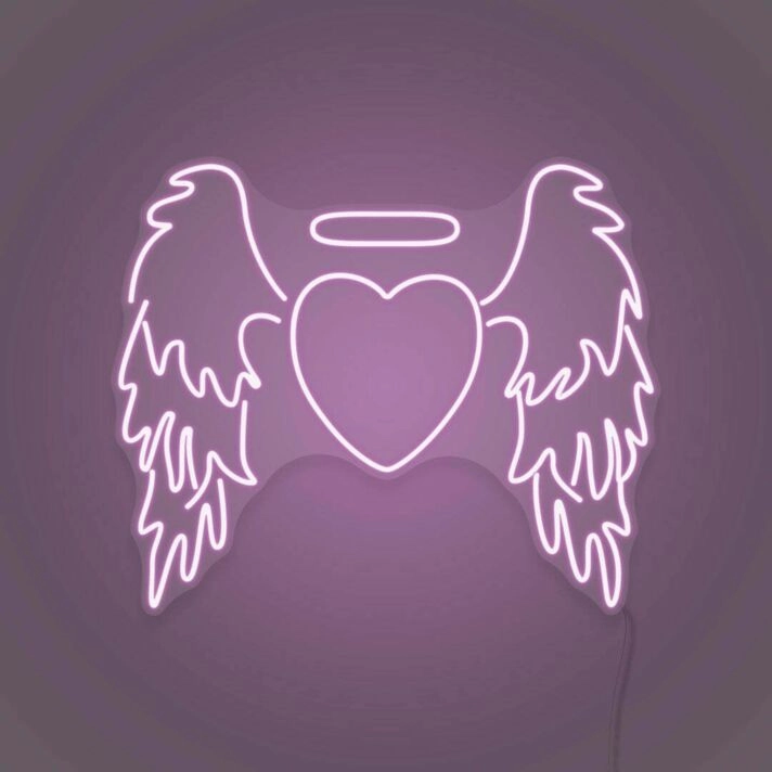 Angel Heart LED Neon Sign