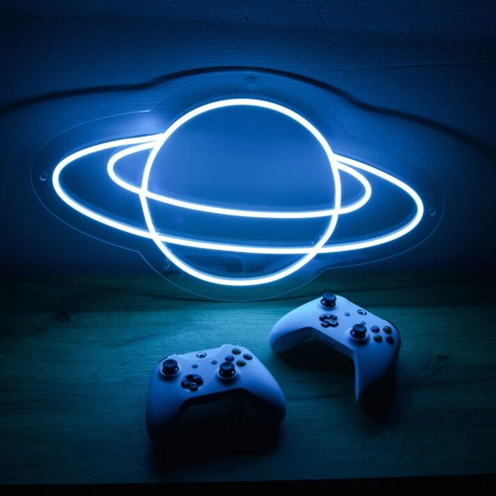 Saturn LED Neon Sign