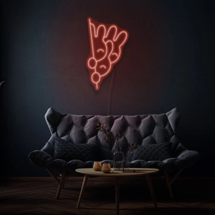 Peeking Bunny LED Neon Sign