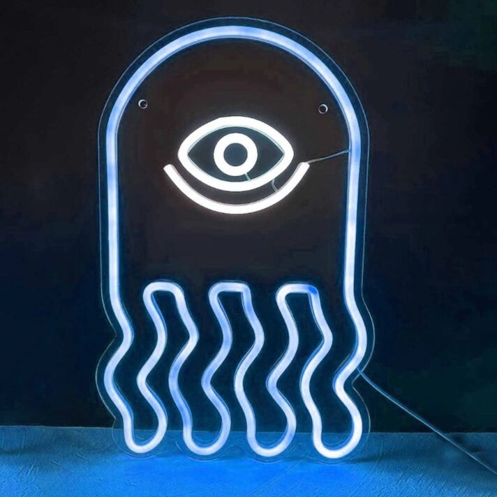 Golden All-Seeing Eye  Neon Sign