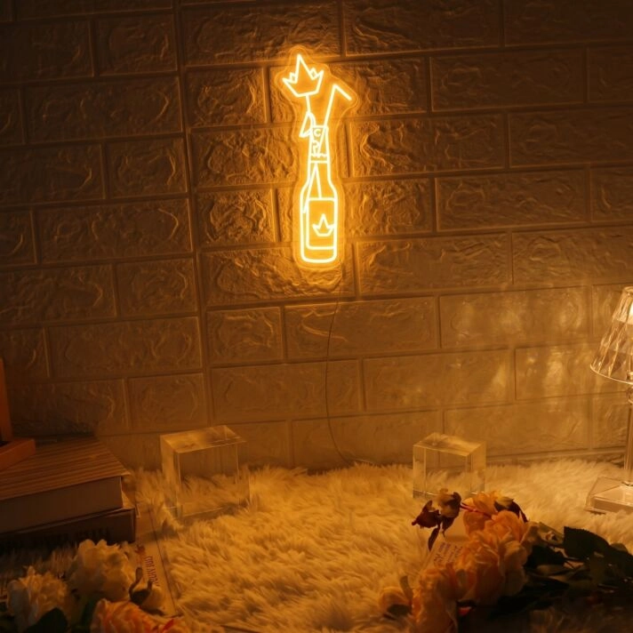 Corona Beer Neon Sign Relaxing Vibes in a Bottle