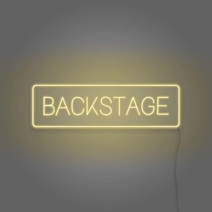 Backstage Neon Behind the Scenes Glamour