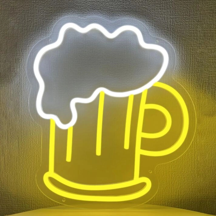 Pint of Beer Neon Sign Cheers to Good Times