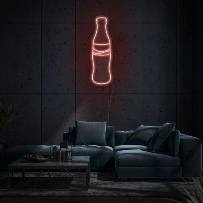 Coca Cola Bottle Neon Light Iconic Brand Glowing