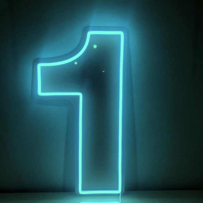 Number 1  LED Neon Sign
