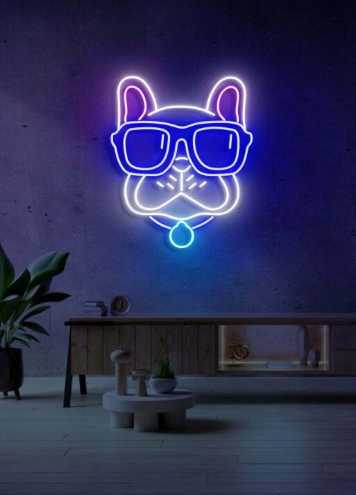 Bulldog Neon Sign Canine Courage and Loyalty in Light