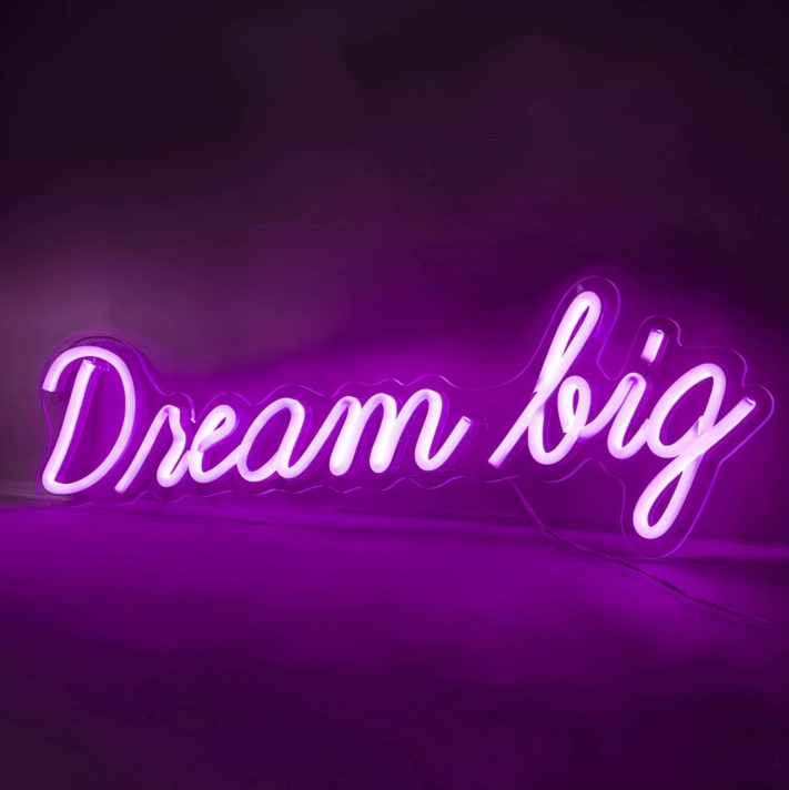 Dreams Big Neon with Aspirational Dreams