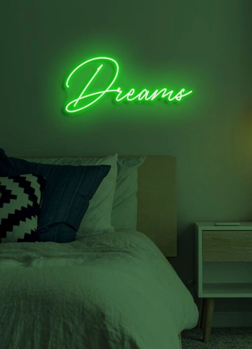 Dreams Neon Whimsical Light Inspiring Hope and Imagination