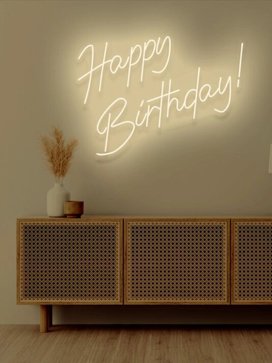 Happy Birthday Neon Celebration of Another Year