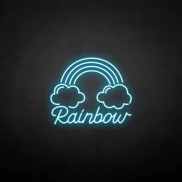 Customize 'Clouds and rainbows' neon sign