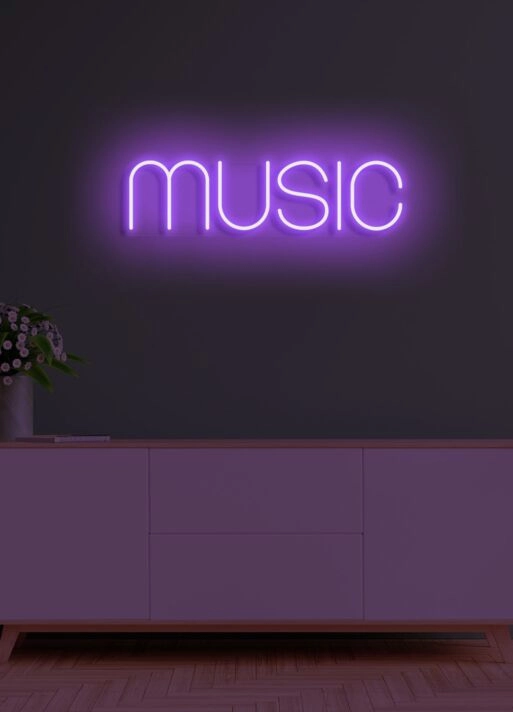 Music Neon Symphony for Melodic Environments