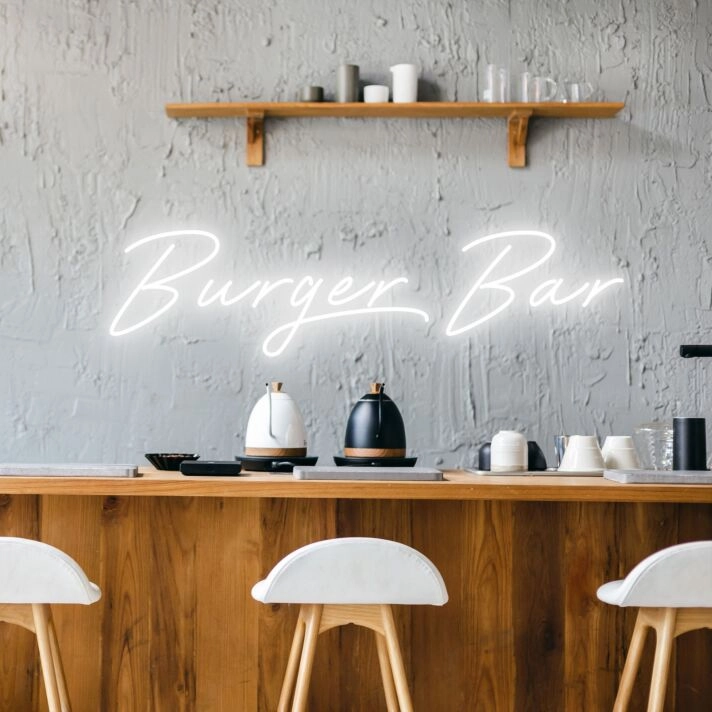 Burger Bar Inviting Neon for Burger Bars