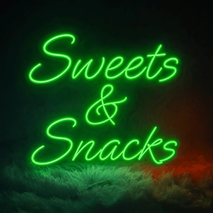 Sweets & Snacks Delightful Neon for Candy Stores