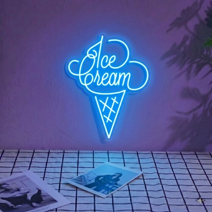 Ice Cream Bright Neon for Ice Cream Shops