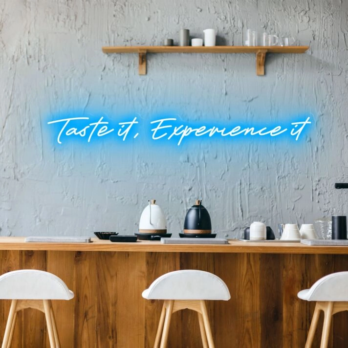 Taste It Experience Neon Sparking Culinary Curiosity