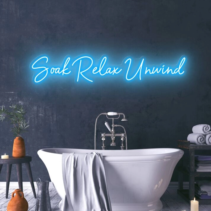 Soak Relax Unwind Create a Spa-Like Atmosphere with Relaxing Neon