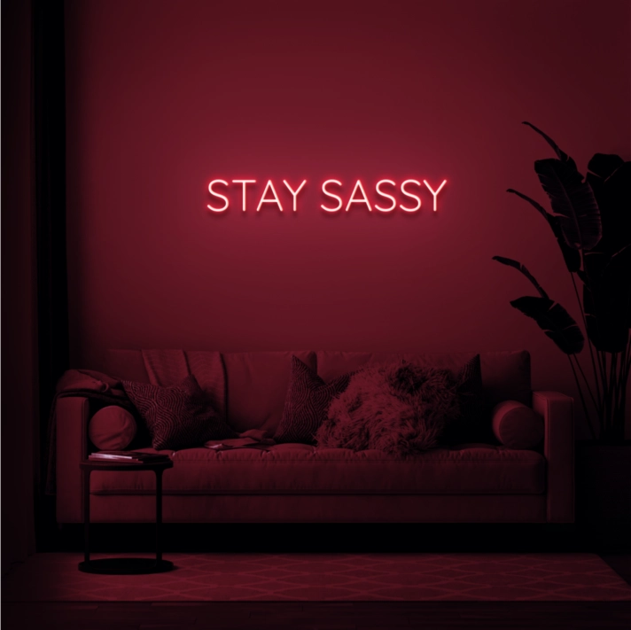 Stay sassy Showcase Your Wit with Bold Neon