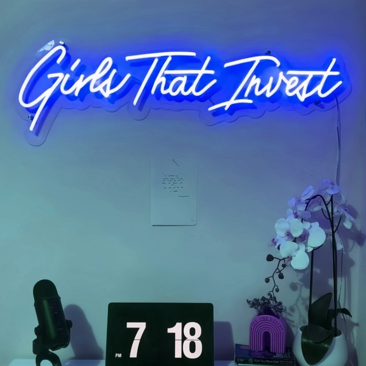 Illuminate Your Inner Sleuth with the "Girls That Invest" Neon Glow