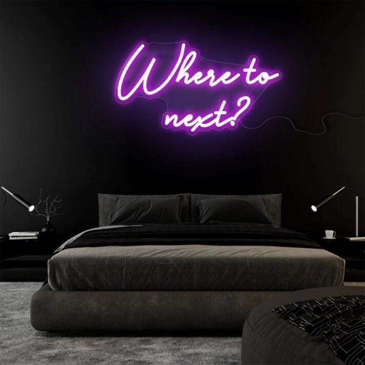 Where to next? Explore Possibilities with Adventurous Neon Sign