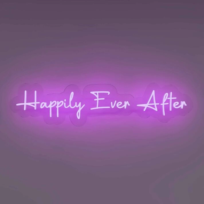 Happily Ever After Illuminate Your Love Story in Neon