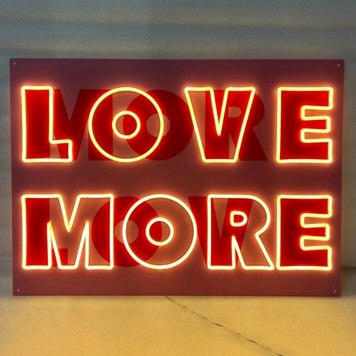 Love More Neon Sign: Infuse Your Space with Endless Affection