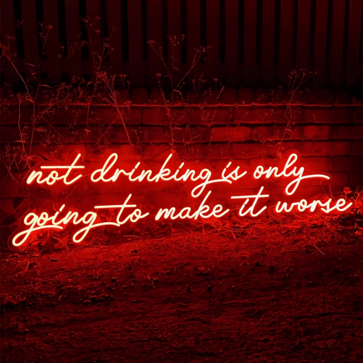 Nothing Ever Goes Wrong: Neon Sign for Optimists