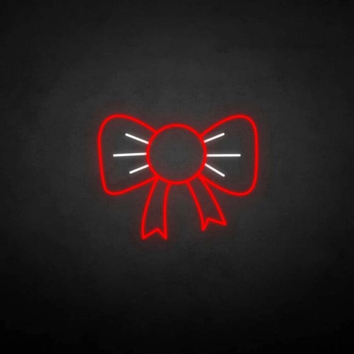 marry christmas-bowknot' neon sign
