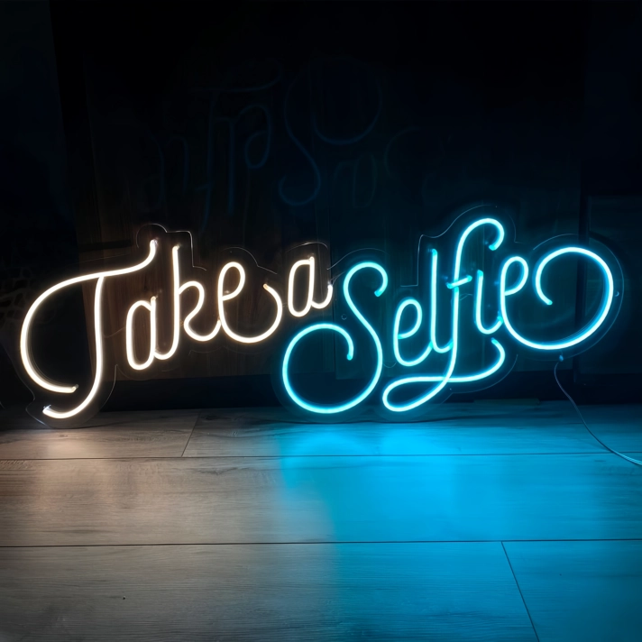 Take a Selfie Neon Sign: Capture the Moment with Style and Flair