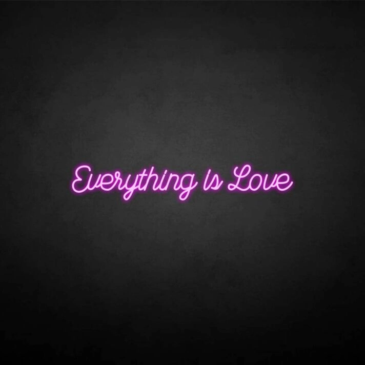All is love' neon sign