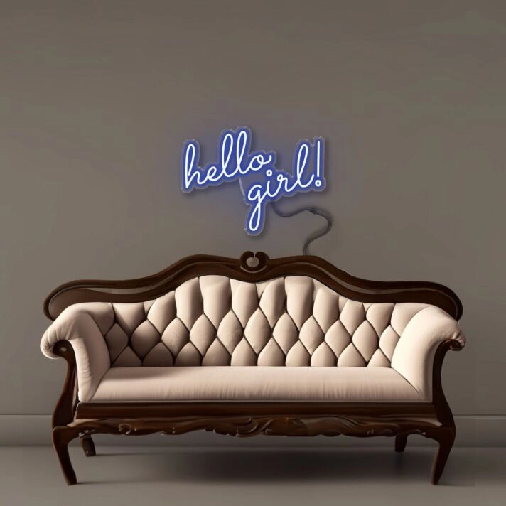 Hello Girl Led Neon Signs