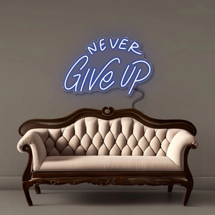 Never Give Up Led Neon