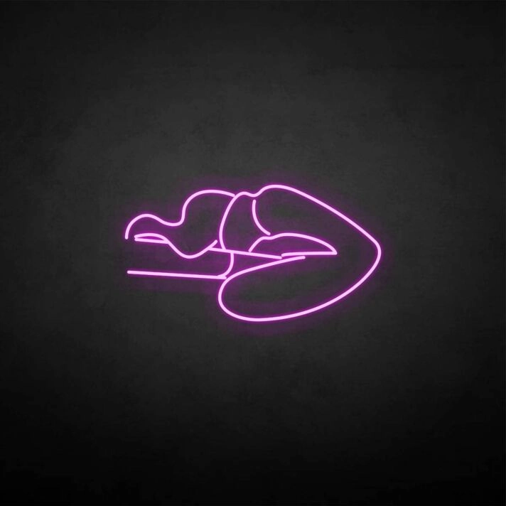 'Cigerrate and lip' neon sign